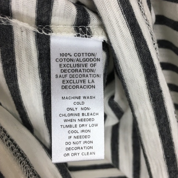 LOFT Vintage Soft Long Sleeve T Shirt Top Snow Day Stripe Glitter Size Small NWT - Picture 9 of 10